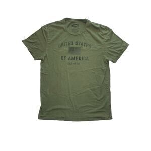 General Standard 1776 United States of America Green 100% Cotton Large USA